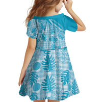 Hawaii Breadfruit Palaka Family Matching Off Shoulder Short Dress and Hawaiian Shirt Polu Maile Lei - Polynesian Pride