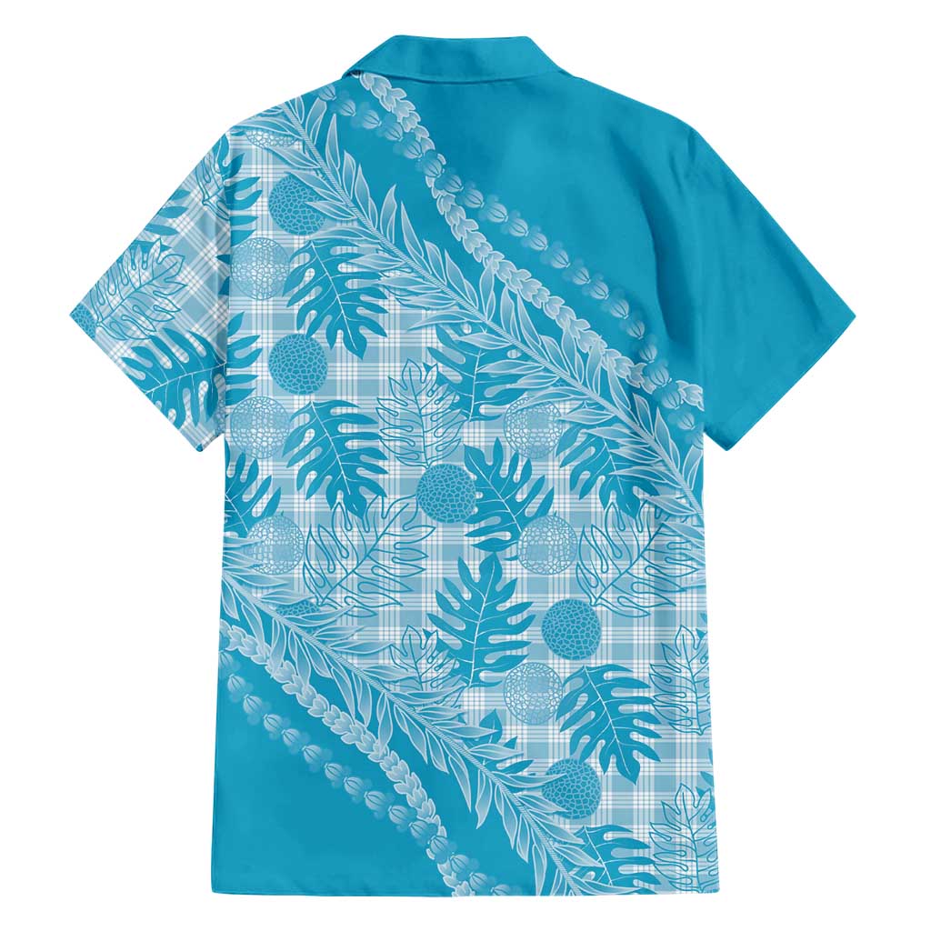 Hawaii Breadfruit Palaka Family Matching Puletasi and Hawaiian Shirt Polu Maile Lei LT9 - Polynesian Pride