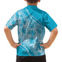 Hawaii Breadfruit Palaka Family Matching Short Sleeve Bodycon Dress and Hawaiian Shirt Polu Maile Lei - Polynesian Pride