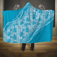 Hawaii Breadfruit Palaka Hooded Blanket Polu Maile Lei - Polynesian Pride