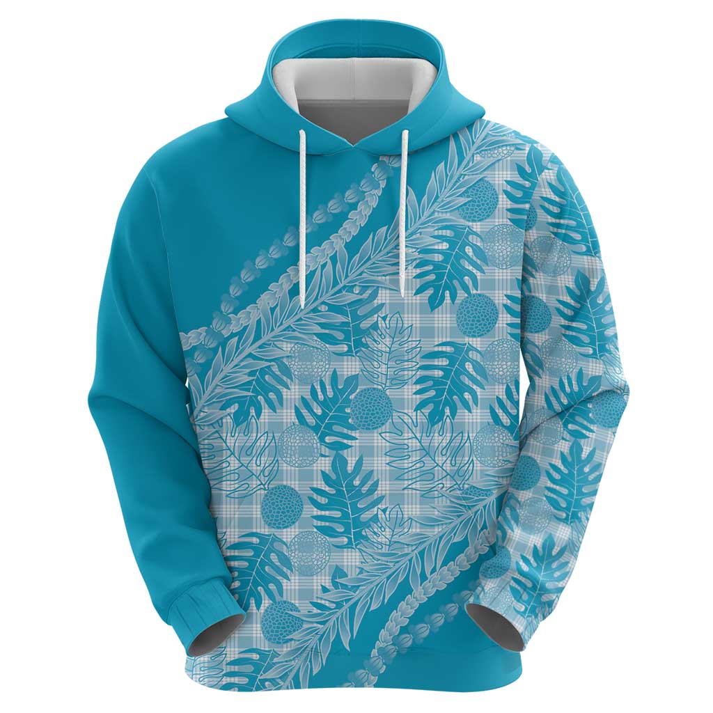 Hawaii Breadfruit Palaka Hoodie Polu Maile Lei - Polynesian Pride