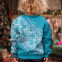 Hawaii Breadfruit Palaka Kid Ugly Christmas Sweater Polu Maile Lei - Polynesian Pride