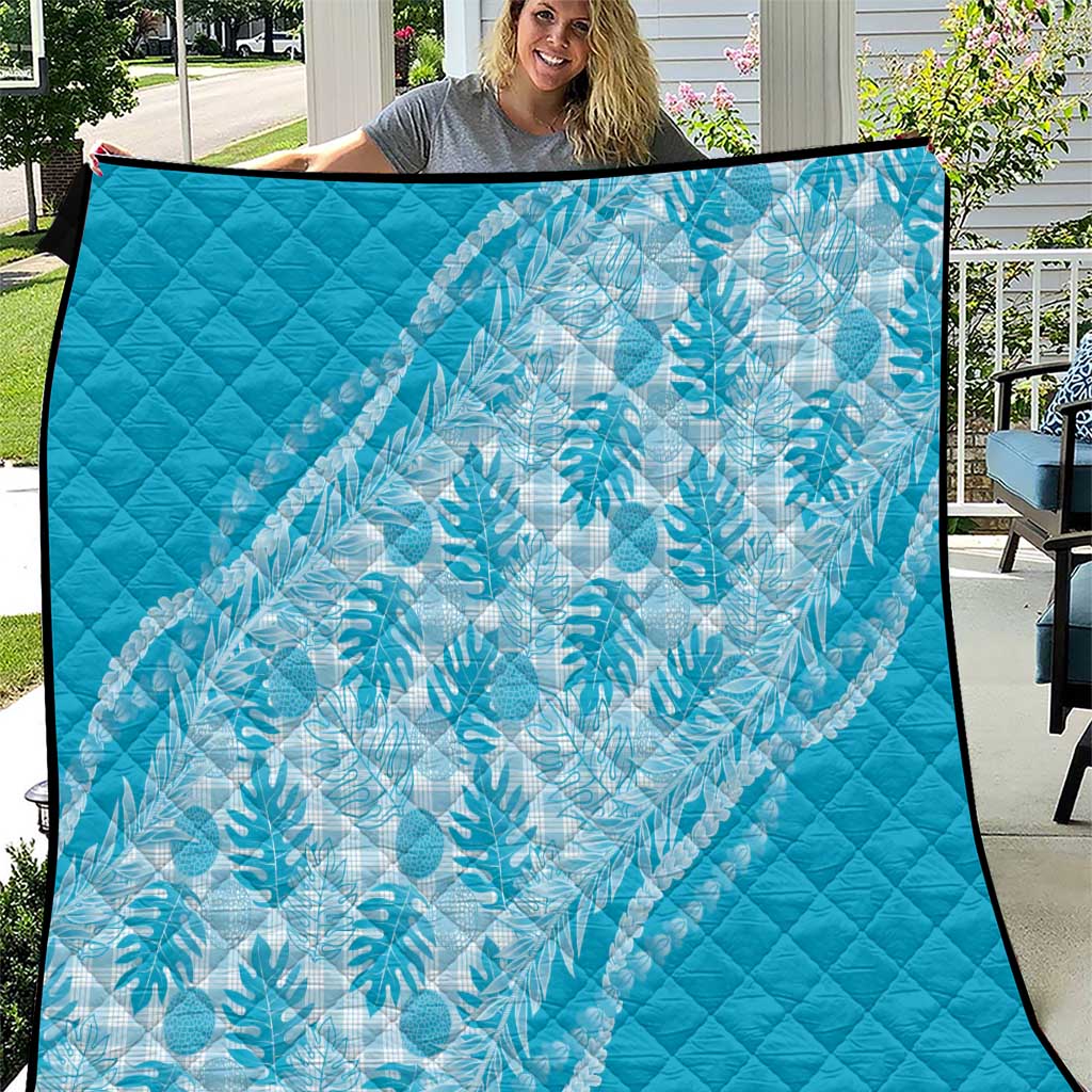 Hawaii Breadfruit Palaka Quilt Polu Maile Lei - Polynesian Pride