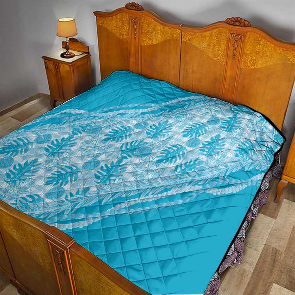 Hawaii Breadfruit Palaka Quilt Polu Maile Lei - Polynesian Pride