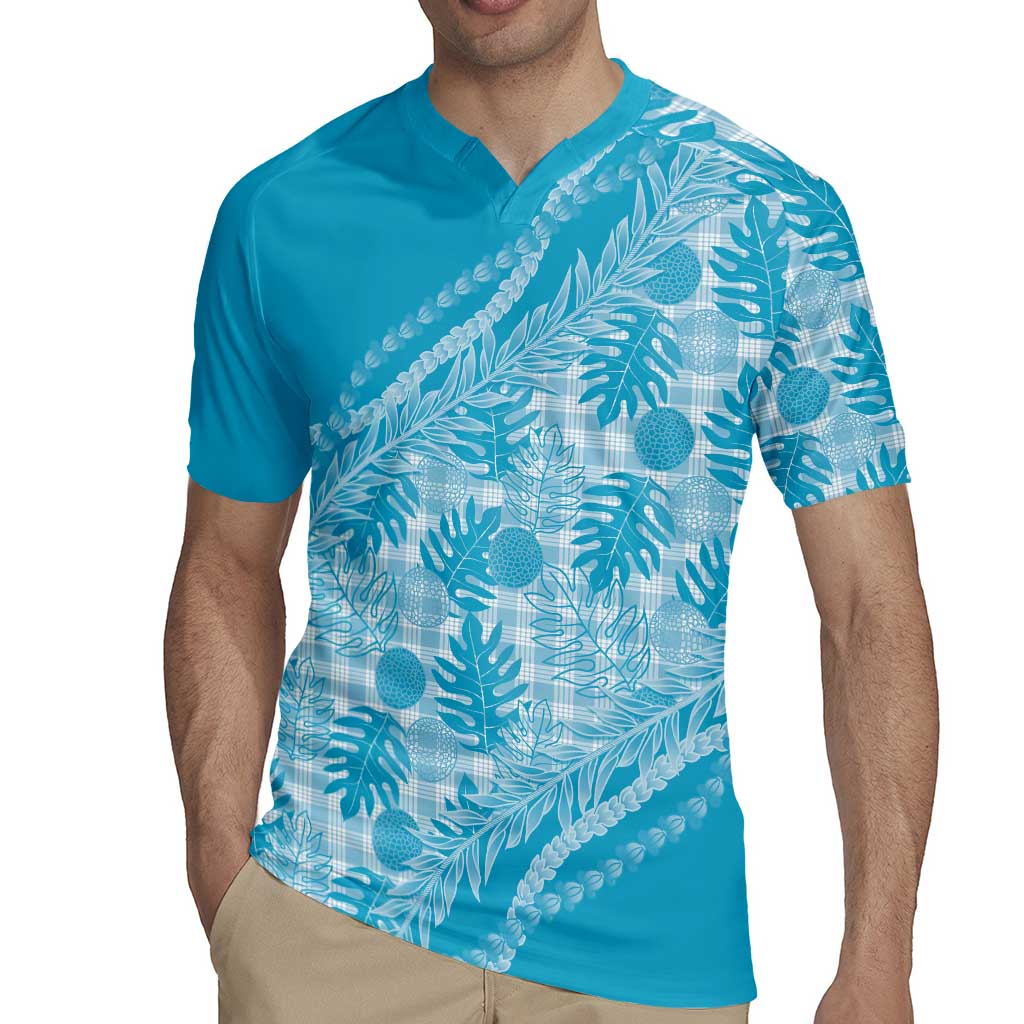 Hawaii Breadfruit Palaka Rugby Jersey Polu Maile Lei LT9 - Polynesian Pride
