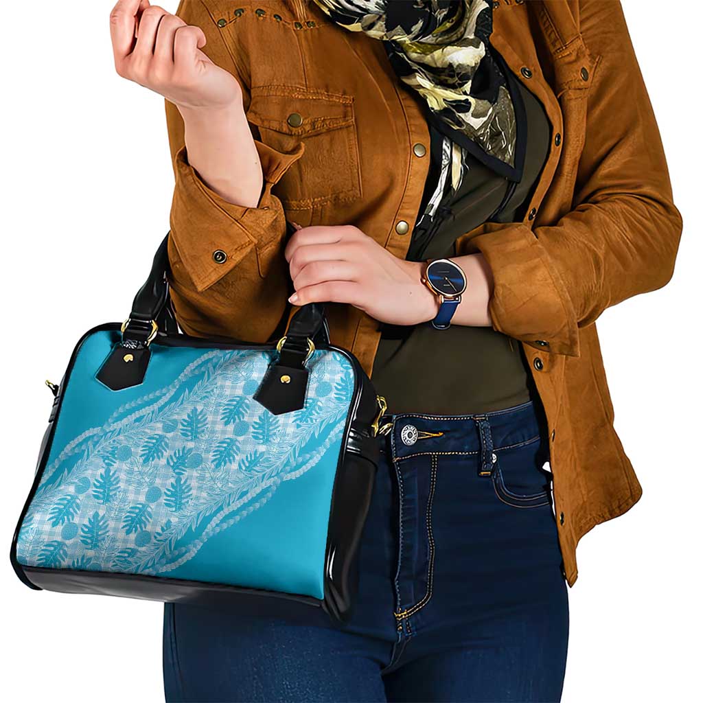 Hawaii Breadfruit Palaka Shoulder Handbag Polu Maile Lei - Polynesian Pride