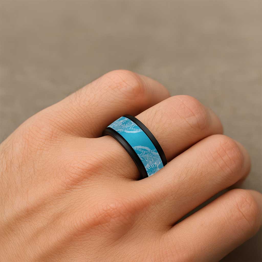 Hawaii Breadfruit Palaka Spinner Ring Polu Maile Lei LT9 - Polynesian Pride
