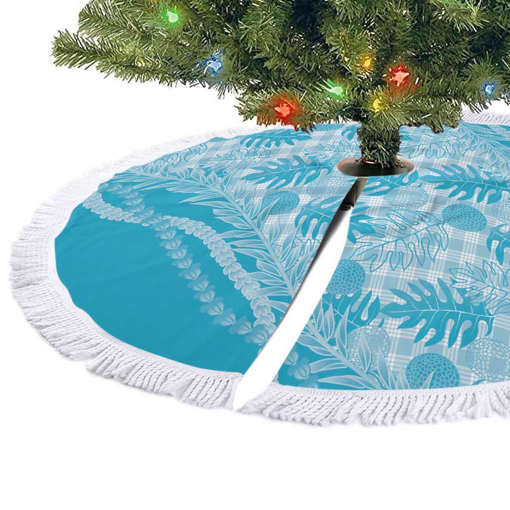 Hawaii Breadfruit Palaka Tree Skirt Polu Maile Lei - Polynesian Pride