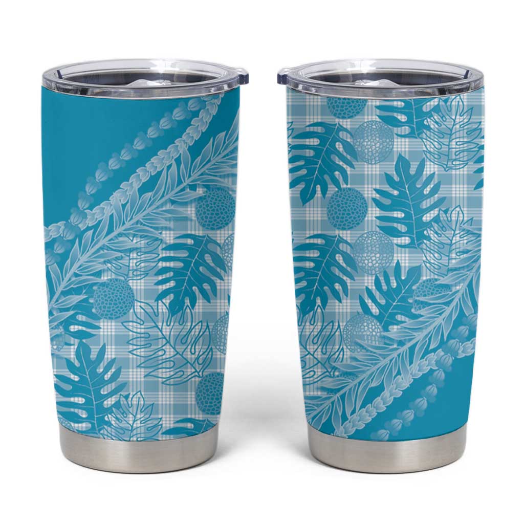 Hawaii Breadfruit Palaka Tumbler Cup Polu Maile Lei - Polynesian Pride