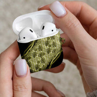 Hawaii Breadfruit Palaka AirPods Case Omaomao Maile Lei - Polynesian Pride