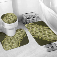 Hawaii Breadfruit Palaka Bathroom Set Omaomao Maile Lei - Polynesian Pride