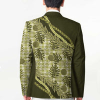 Hawaii Breadfruit Palaka Blazer Omaomao Maile Lei LT9 - Polynesian Pride
