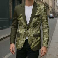 Hawaii Breadfruit Palaka Blazer Omaomao Maile Lei LT9 - Polynesian Pride
