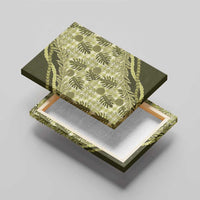 Hawaii Breadfruit Palaka Canvas Wall Art Omaomao Maile Lei - Polynesian Pride