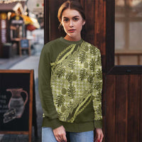 Hawaii Breadfruit Palaka Ugly Christmas Sweater Omaomao Maile Lei - Polynesian Pride
