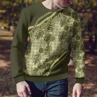 Hawaii Breadfruit Palaka Ugly Christmas Sweater Omaomao Maile Lei - Polynesian Pride