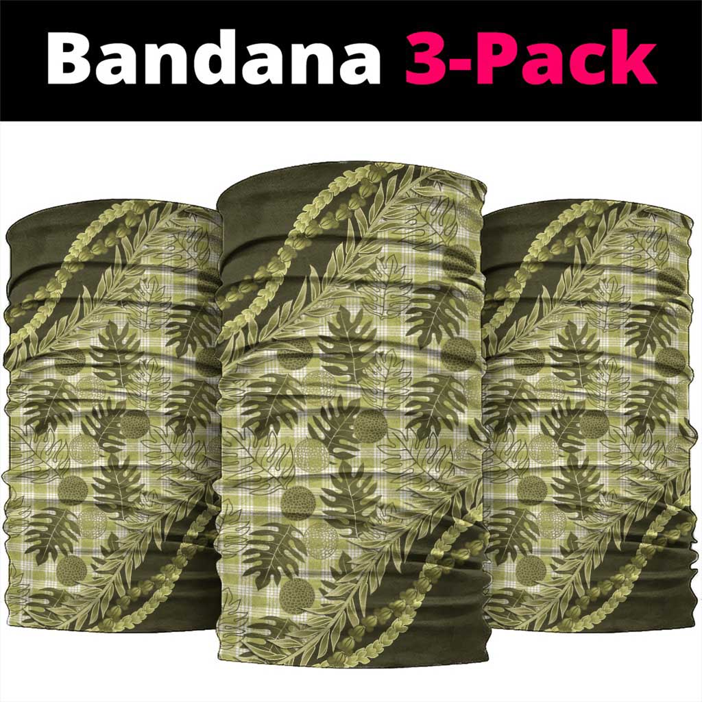 Hawaii Breadfruit Palaka Neck Gaiter Omaomao Maile Lei - Polynesian Pride