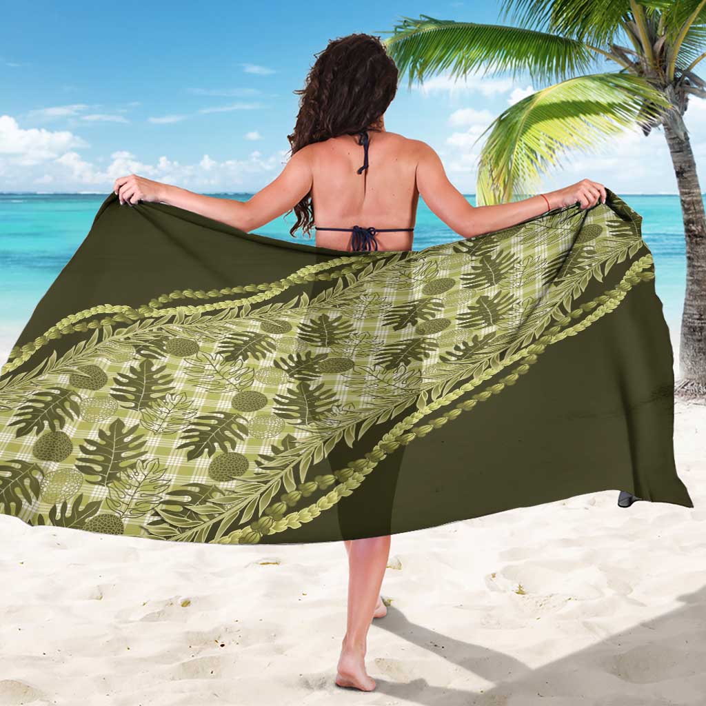 Hawaii Breadfruit Palaka Sarong Omaomao Maile Lei LT9 - Polynesian Pride