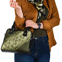 Hawaii Breadfruit Palaka Shoulder Handbag Omaomao Maile Lei - Polynesian Pride