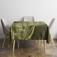 Hawaii Breadfruit Palaka Tablecloth Omaomao Maile Lei - Polynesian Pride