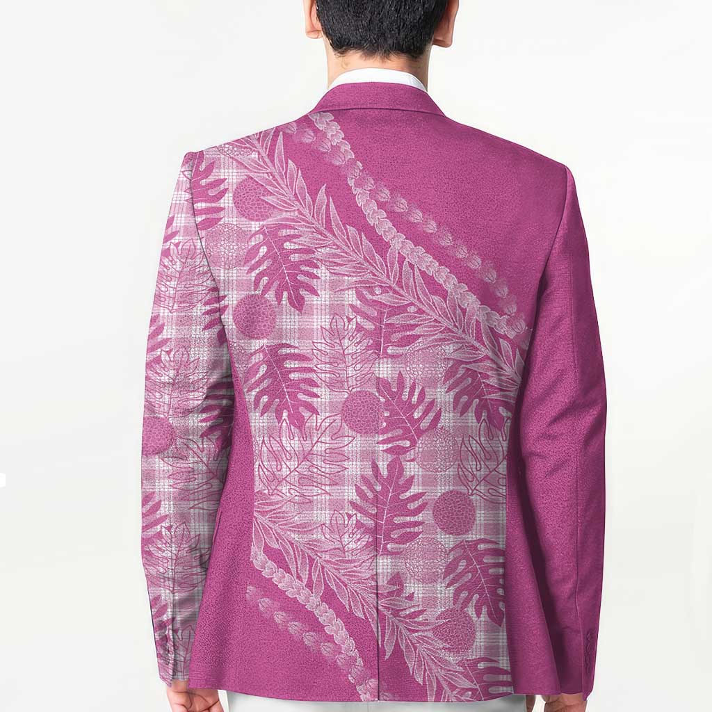 Hawaii Breadfruit Palaka Blazer Omaomao Ulaula Maile Lei - Polynesian Pride