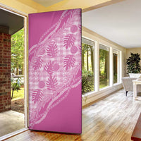 Hawaii Breadfruit Palaka Door Cover Omaomao Ulaula Maile Lei - Polynesian Pride