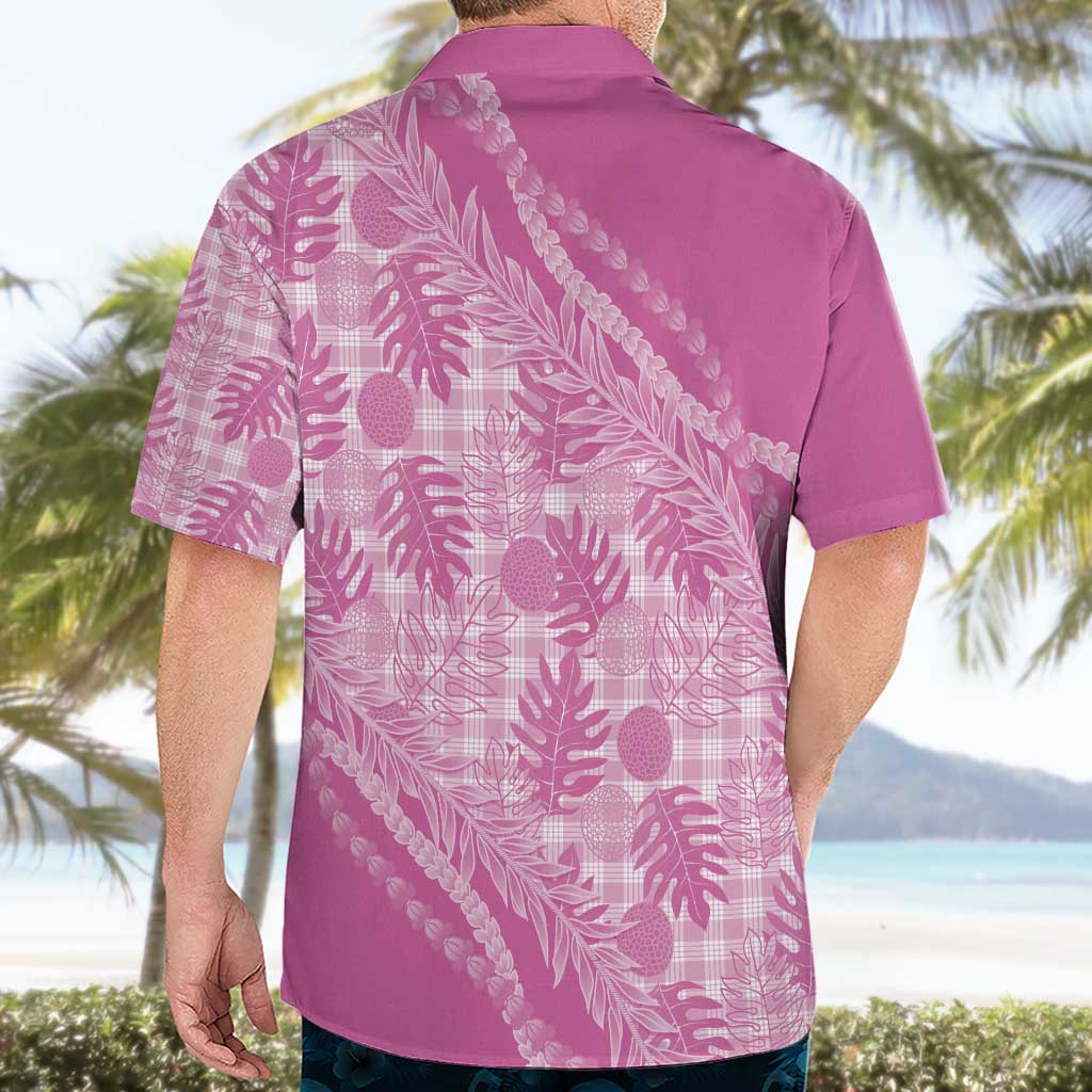 Hawaii Breadfruit Palaka Hawaiian Shirt Omaomao Ulaula Maile Lei - Polynesian Pride