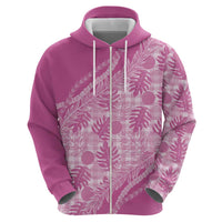 Hawaii Breadfruit Palaka Hoodie Omaomao Ulaula Maile Lei - Polynesian Pride