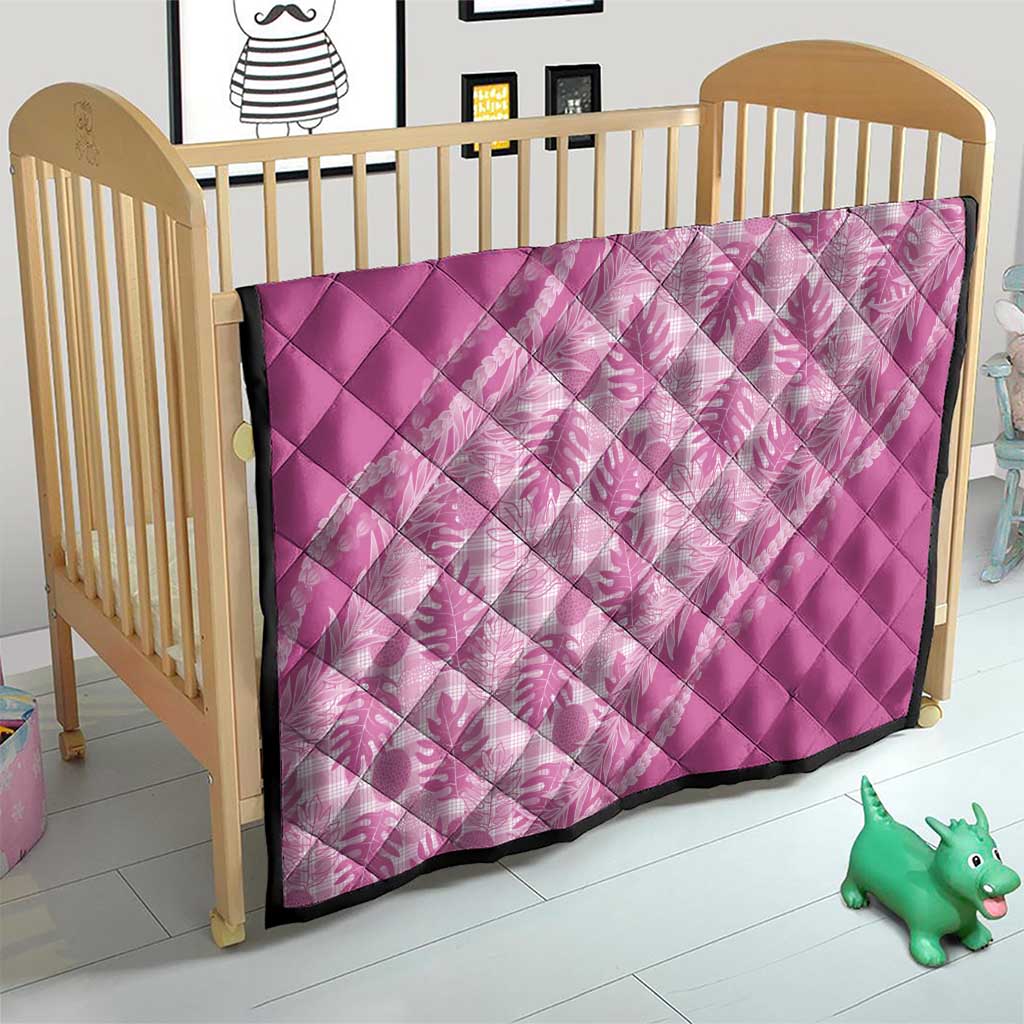 Hawaii Breadfruit Palaka Quilt Omaomao Ulaula Maile Lei - Polynesian Pride