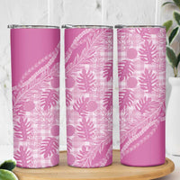 Hawaii Breadfruit Palaka Skinny Tumbler Omaomao Ulaula Maile Lei - Polynesian Pride