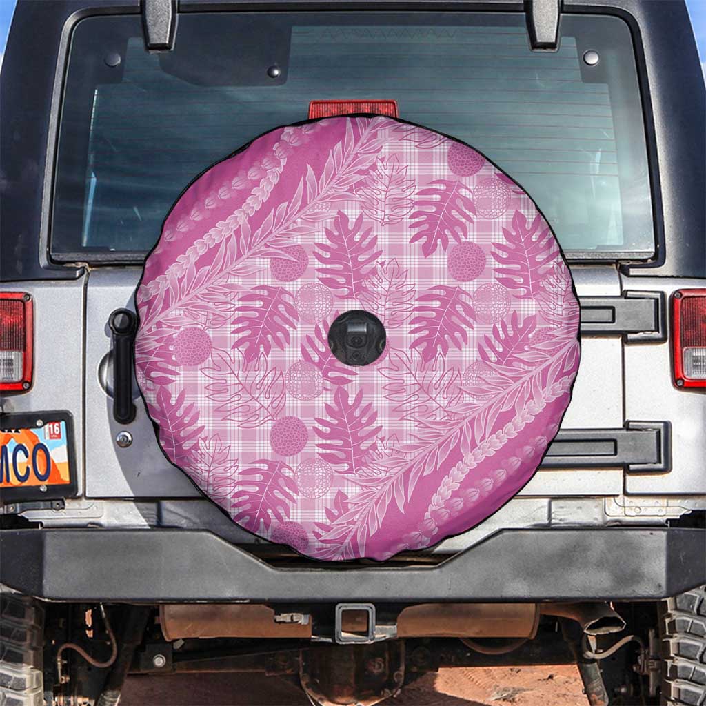 Hawaii Breadfruit Palaka Spare Tire Cover Omaomao Ulaula Maile Lei - Polynesian Pride