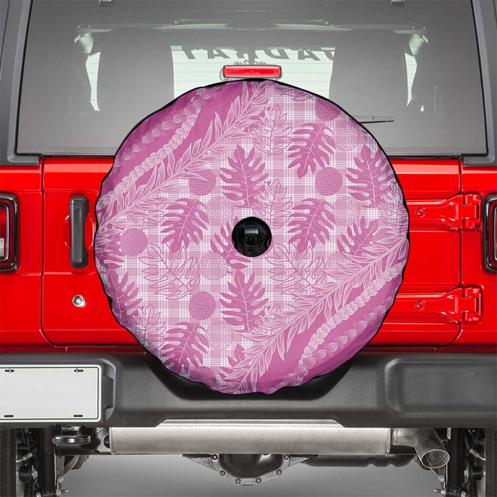 Hawaii Breadfruit Palaka Spare Tire Cover Omaomao Ulaula Maile Lei - Polynesian Pride