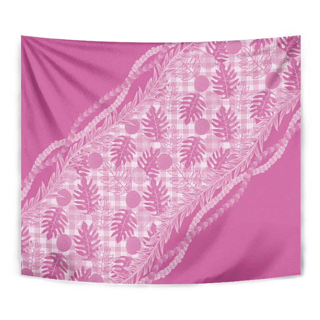Hawaii Breadfruit Palaka Tapestry Omaomao Ulaula Maile Lei - Polynesian Pride