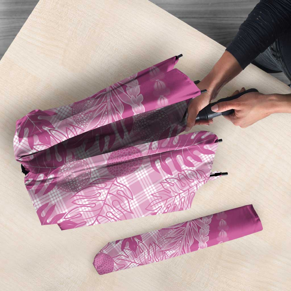 Hawaii Breadfruit Palaka Umbrella Omaomao Ulaula Maile Lei - Polynesian Pride