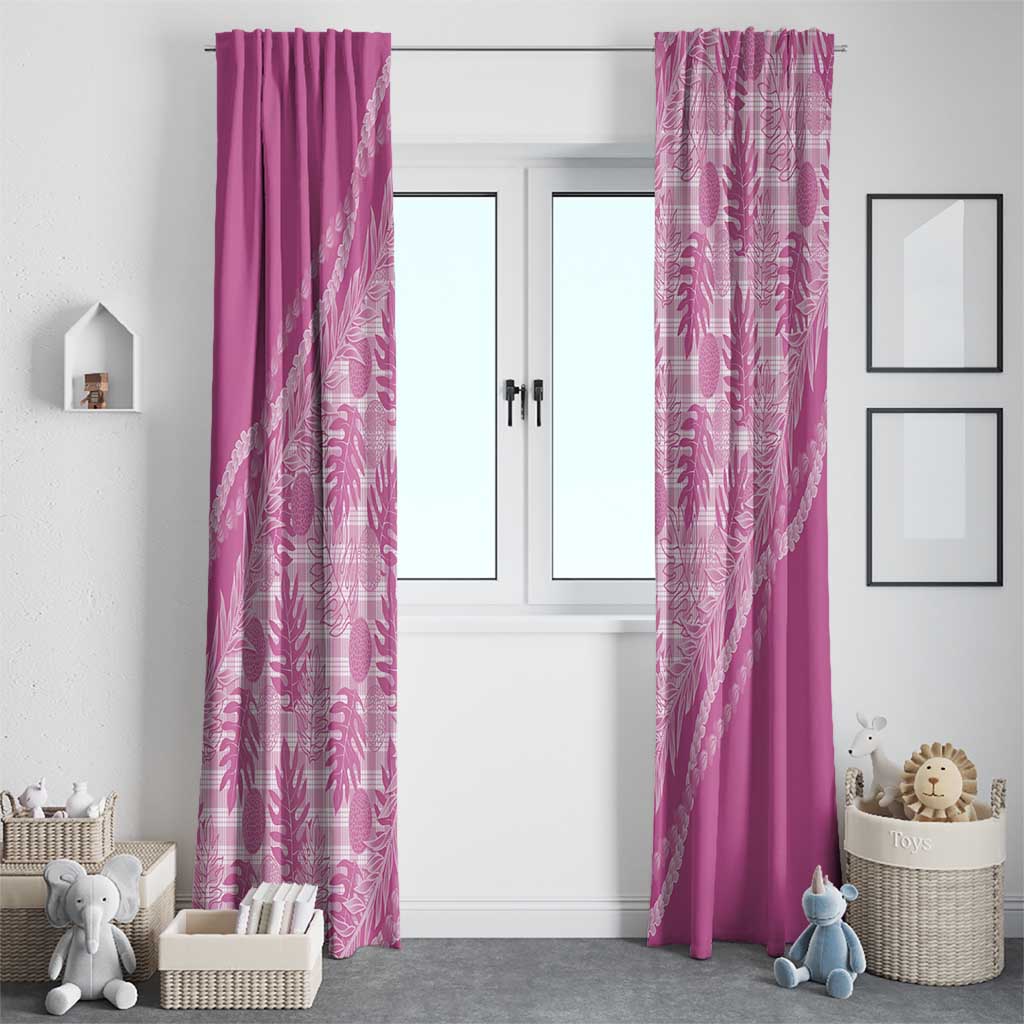 Hawaii Breadfruit Palaka Window Curtain Omaomao Ulaula Maile Lei - Polynesian Pride