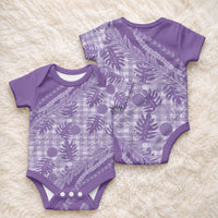 Hawaii Breadfruit Palaka Baby Onesie Poni Maile Lei