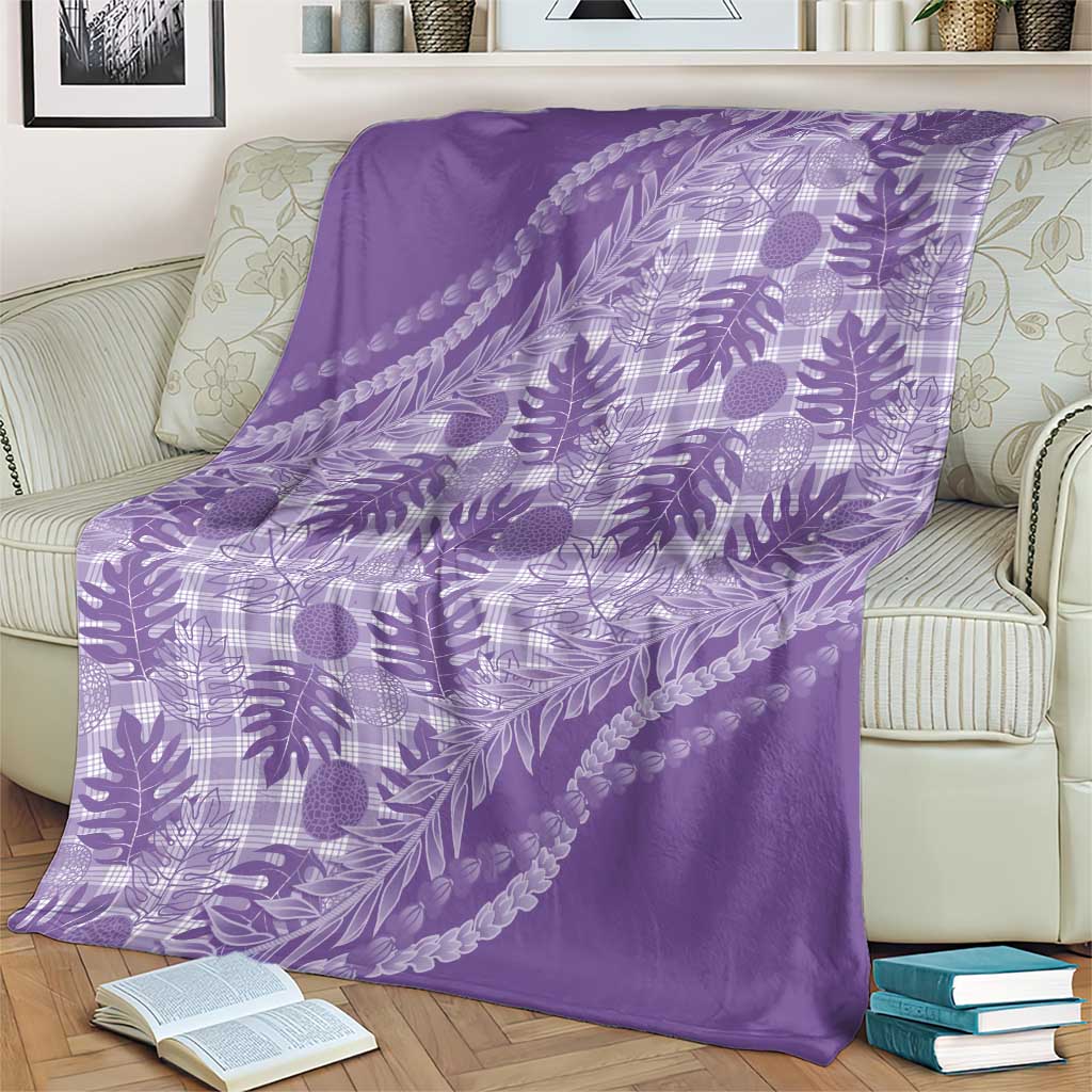 Hawaii Breadfruit Palaka Blanket Poni Maile Lei - Polynesian Pride