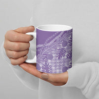 Hawaii Breadfruit Palaka Ceramic Mug Poni Maile Lei - Polynesian Pride
