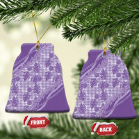 Hawaii Breadfruit Palaka Ceramic Ornament Poni Maile Lei - Polynesian Pride