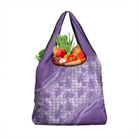 Hawaii Breadfruit Palaka Grocery Bag Poni Maile Lei - Polynesian Pride