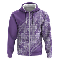 Hawaii Breadfruit Palaka Hoodie Poni Maile Lei - Polynesian Pride