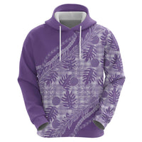 Hawaii Breadfruit Palaka Hoodie Poni Maile Lei - Polynesian Pride