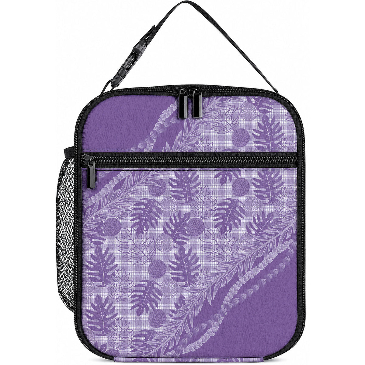 Hawaii Breadfruit Palaka Lunch Bag Poni Maile Lei