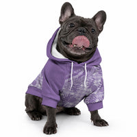 Hawaii Breadfruit Palaka Pet Hoodie Poni Maile Lei