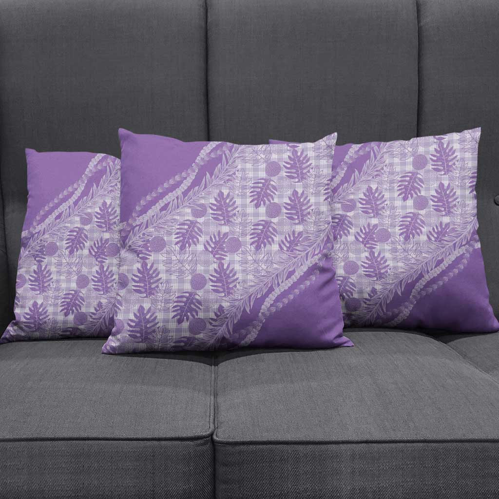 Hawaii Breadfruit Palaka Pillow Cover Poni Maile Lei - Polynesian Pride