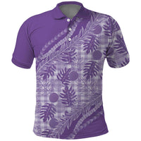 Hawaii Breadfruit Palaka Polo Shirt Poni Maile Lei - Polynesian Pride