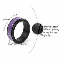 Hawaii Breadfruit Palaka Spinner Ring Poni Maile Lei LT9 - Polynesian Pride