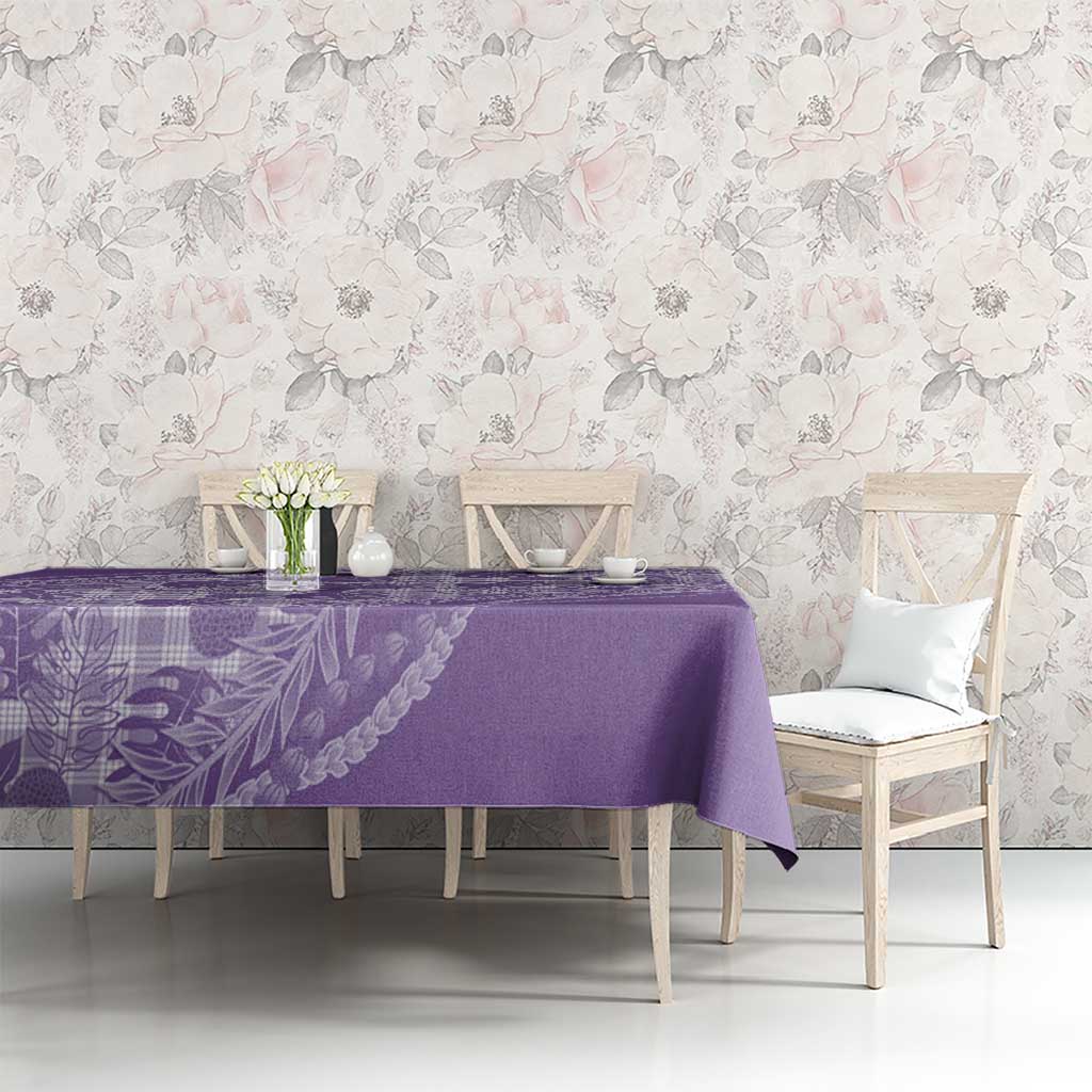 Hawaii Breadfruit Palaka Tablecloth Poni Maile Lei - Polynesian Pride