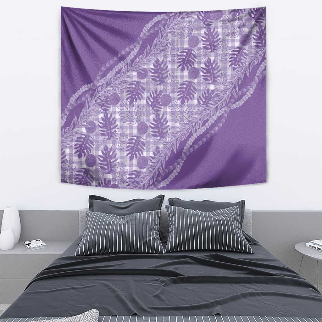 Hawaii Breadfruit Palaka Tapestry Poni Maile Lei - Polynesian Pride