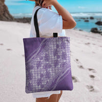 Hawaii Breadfruit Palaka Tote Bag Poni Maile Lei - Polynesian Pride